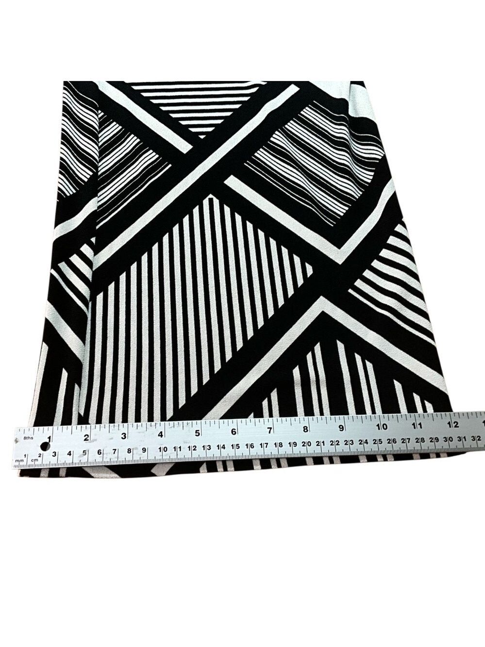 JULES & LEOPOLD Poly Spandex Slinky Wide Leg Geometric Print Pull On Pants XL - Picture 9 of 11